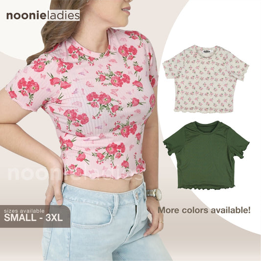 < Clearance >Noonie - Ladies Crop Top (S-3XL) - Trendy Women Top - Stretchable - Plus Size